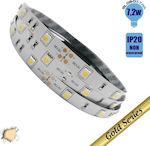 GloboStar Ταινία LED Θερμό Λευκό 5m SMD5050 12V