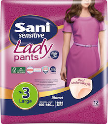 Sani Sensitive Lady Discreet Scutece Tip Lenjerie Mare Bej 12 Bucăți Sani Sensitive Lady Discreet Scutece Tip Lenjerie Mare Bej 12 Bucăți