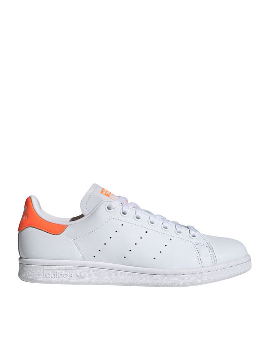 Adidas Stan Smith Γυναικεία Sneakers Cloud White / Solar Orange