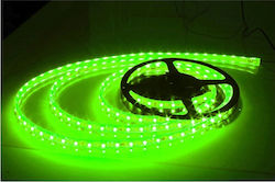 Waterproof LED Strip Power Supply 12V with Green Light Length 5m and 60 LEDs per Meter SMD5050