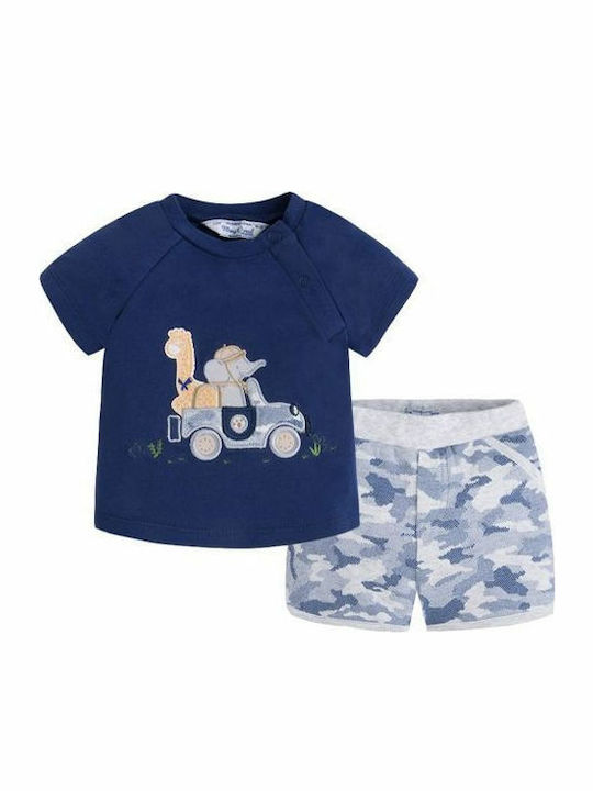 Mayoral Kids Set with Shorts Summer 2pcs Navy Blue