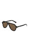 Dolce & Gabbana Men's Sunglasses with Brown Plastic Frame and Brown Mirror Lens DG4355 502/73