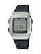 Casio Collection Digital Battery Chronograph Watch with Rubber Strap Black