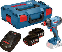 Bosch GDX 18V-180 Impact Wrench Battery 18V 2x2Ah with Socket 1/2" & 1/4"