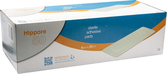 Hippocrates Topmedical Wasserdichte und sterilisierte Selbstklebende Bandagen Hippore 25x9cm 50Stück