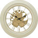 Inart Antique Wall Clock Plastic Ecru Ø36cm