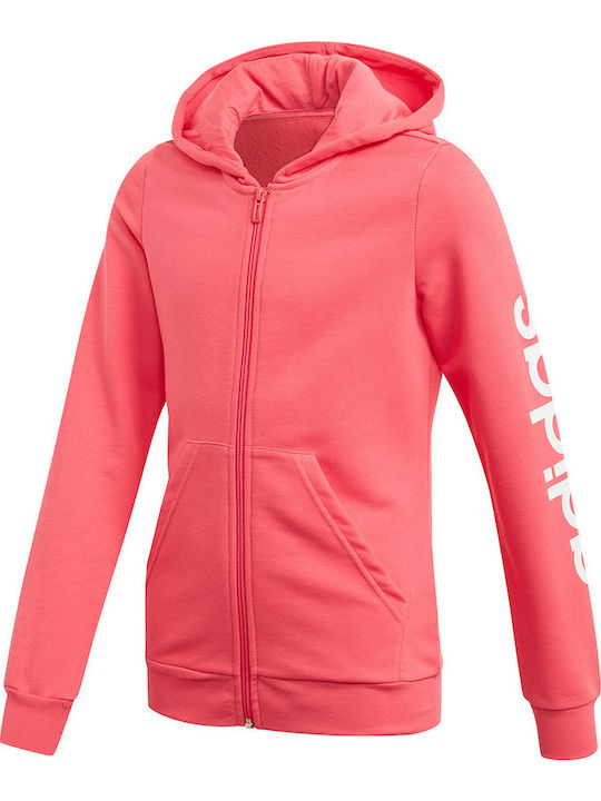 adidas Παιδική Ζακέτα Φούτερ Sport Inspired Essentials Ροζ