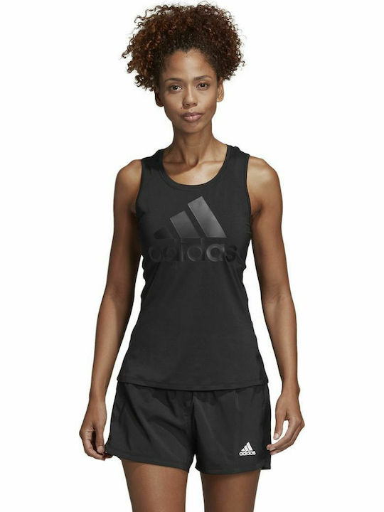 Adidas Αμάνικη Γυναικεία Αθλητική Μπλούζα Μαύρη