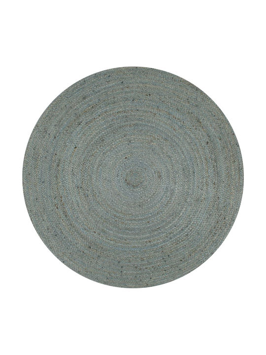 vidaXL Handmade Rug Round Summer Wicker Green