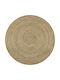 vidaXL Handmade Rug Round Summer from Jute Beige