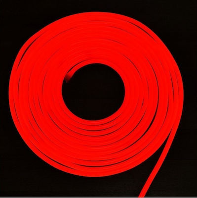 V-TAC Wasserdicht Neon Flex LED Streifen Versorgung 24V mit Rot Licht Länge 10m und 120 LED pro Meter