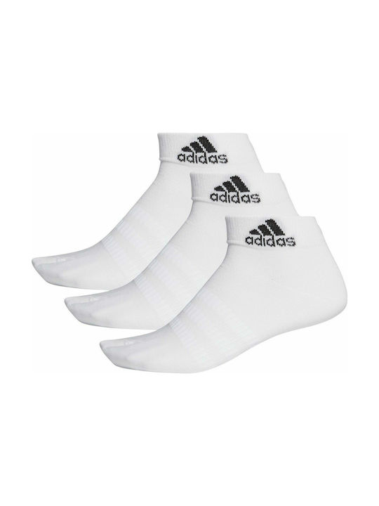 Adidas Light Αθλητικές Κάλτσες Λευκές 3 Ζεύγη