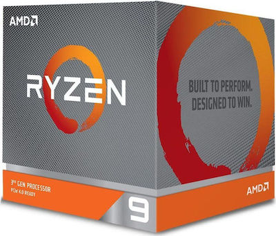 AMD Ryzen 9 3900X 3.8GHz Επεξεργαστής 12 Πυρήνων για Socket AM4 σε Κουτί με Ψύκτρα