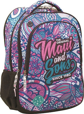 Maui & Sons Tribal School Bag Backpack Elementary, Elementary Multicolored