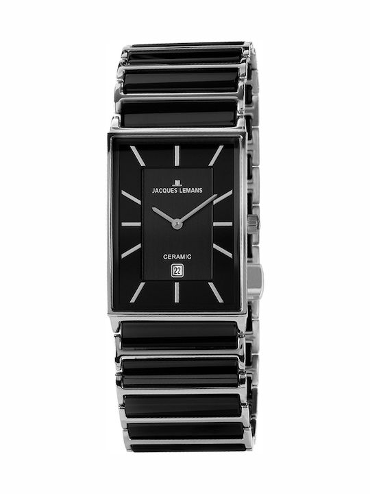 Jacques Lemans York Uhr Batterie mit Metallarmband