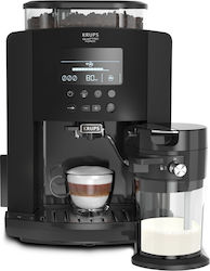 Krups Arabica Latte Αυτόματη με Μύλο Άλεσης Μαύρη