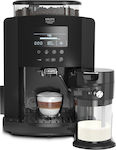 Krups Automatic Espresso Machine 1450W Pressure 15bar for Cappuccino with Grinder Black EA819N