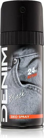 Denim Black 24H Action Deo Αποσμητικό 24h σε Spray 150ml