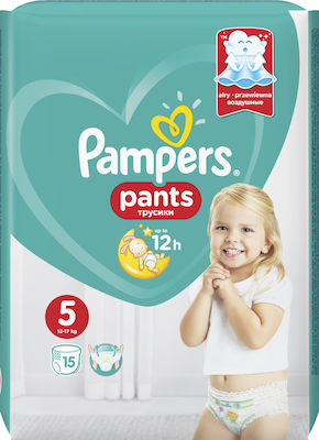 Pampers Πάνες Βρακάκι Pants No. 5 για 12-17kg 15τμχ