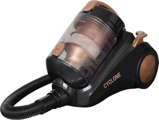 Fantom TR 8600 Ηλεκτρική Σκούπα 850W με Κάδο 4.5lt Χρυσή