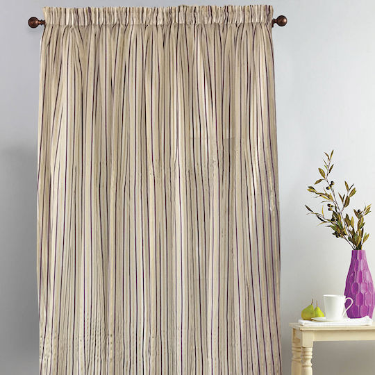 Palatex Curtain with Pencil Pleat Daphne Lilac 270x290cm