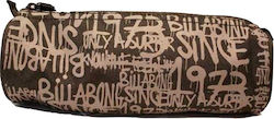 Billabong Pencil Pencil Case Barrel with 1 Compartment Brown