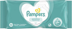 Pampers Sensitive Baby Wipes without Alcohol & Fragrance 52pcs