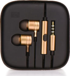 HF Stereo In-ear Handsfree with 3.5mm Connector Gold