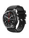 Smooth Armband Silikon Schwarz (Galaxy Watch (46mm) / Gear S3)