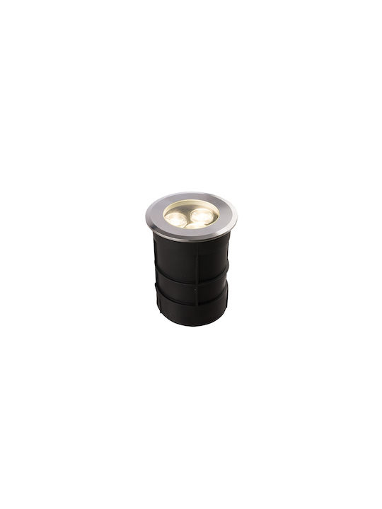 Nowodvorski Picco Led L Spot Außenstehlampe LED 3W mit Warmes Weiß Licht IP67 Silber
