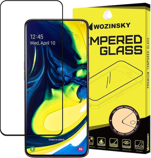 Wozinsky Пълно лепило Закалено стъкло за цялото лице (Galaxy A80)