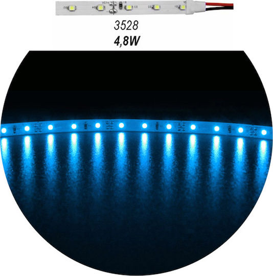 Adeleq Ταινία LED 12V Μπλε Φως 5m Τύπου SMD3528