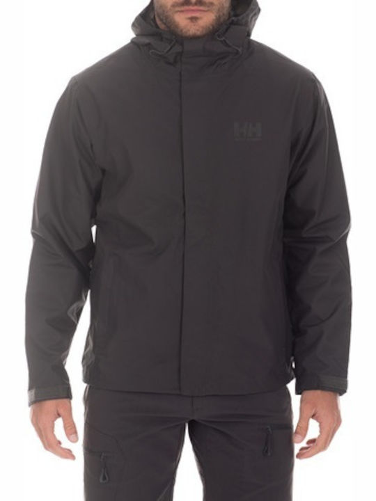 Helly Hansen Seven Ανδρικό Χειμωνιάτικο Μπουφάν Αδιάβροχο και Αντιανεμικό Καφέ