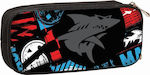 Maui & Sons Shark Pencil Case with 1 Compartment Black