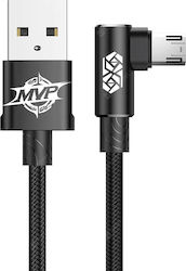 Baseus MVP Braided USB 2.0 to micro USB Cable Μαύρο 2m (CAMMVP-B01)