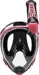 CressiSub Μάσκα Θαλάσσης Full Face Duke Dry S/M σε Μαύρο/Ροζ χρώμα