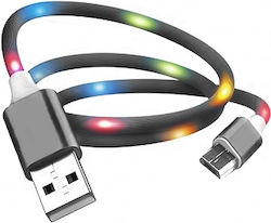 Ezra Ezra EA006 LED USB 2.0 σε micro USB 1.2m Μαύρο