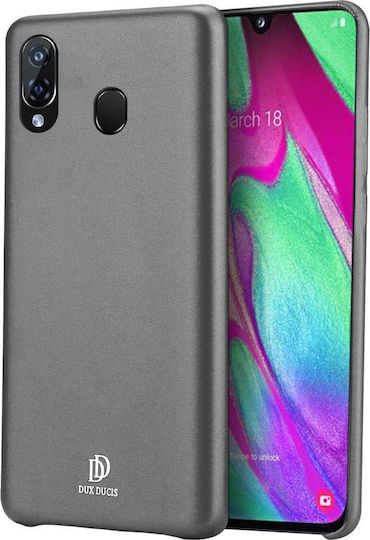 Dux Ducis Skin Lite Back Cover Δερματίνης Μαύρο (Galaxy A40)