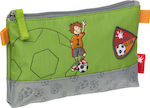 Sigikid Footballer Pencil Case with 1 Compartment Green