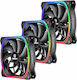 Enermax SquA RGB 120mm 4-Pin PWM Case Fan 3-pack