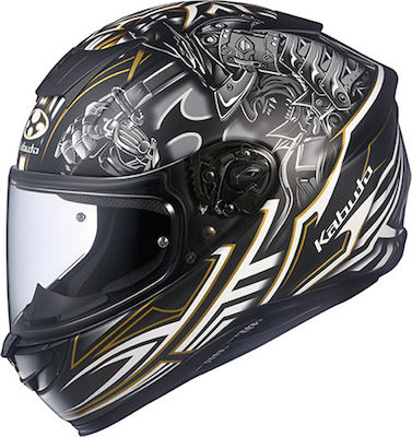 Kabuto Aeroblade 5 Samurai Black White Motorradhelm Volles Gesicht