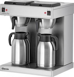 Bartscher Contessa Duo Mașină de cafea filtru comercială 3300W cu capacitatea de 2lt