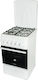 Ferre F5T40G2-W(eco) Κουζίνα Υγραερίου 52lt με Εστίες Υγραερίου Π50εκ. Λευκή