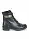 Guess Haleigh Leather Women's Ankle Boots Black