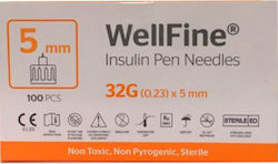 Ambitas WellFine Insulin Pen Needles 32G x 5 100 Pieces Ambitas WellFine Insulin Pen Needles 32G x 5 100 Pieces