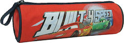 Bagtrotter Cars Pencil Case Barrel Red Bagtrotter Cars Pencil Case Barrel Red