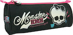 Bagtrotter Monster High Pencil Case Barrel with 1 Compartment Black