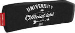 Bagtrotter Fabric Black Pencil Case University with 1 Compartment