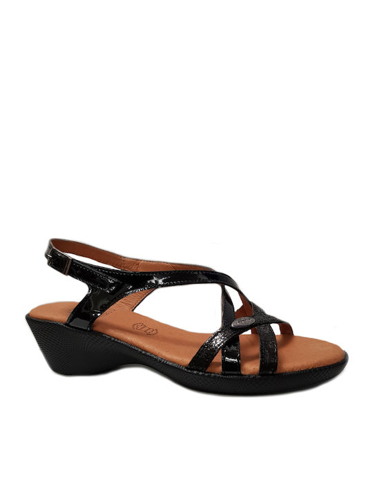 Boxer Women's Sandals In Black Colour