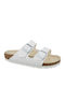 Birkenstock Arizona Birko-Flor Γυναικεία Σανδάλια Ανατομικά σε Λευκό Χρώμα